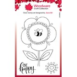 Woodware Petal Doodles Be Happy Clear Stamps (JGS862) (OUTLET)