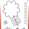 Woodware Petal Doodles Never Give Up Clear Stamps (JGS858) (OUTLET)
