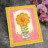 Woodware Petal Doodles Never Give Up Clear Stamps (JGS858) (OUTLET)