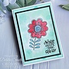 Woodware Petal Doodles Never Give Up Clear Stamps (JGS858) (OUTLET)