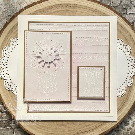 Woodware Petal Doodles Never Give Up Clear Stamps (JGS858) (OUTLET)