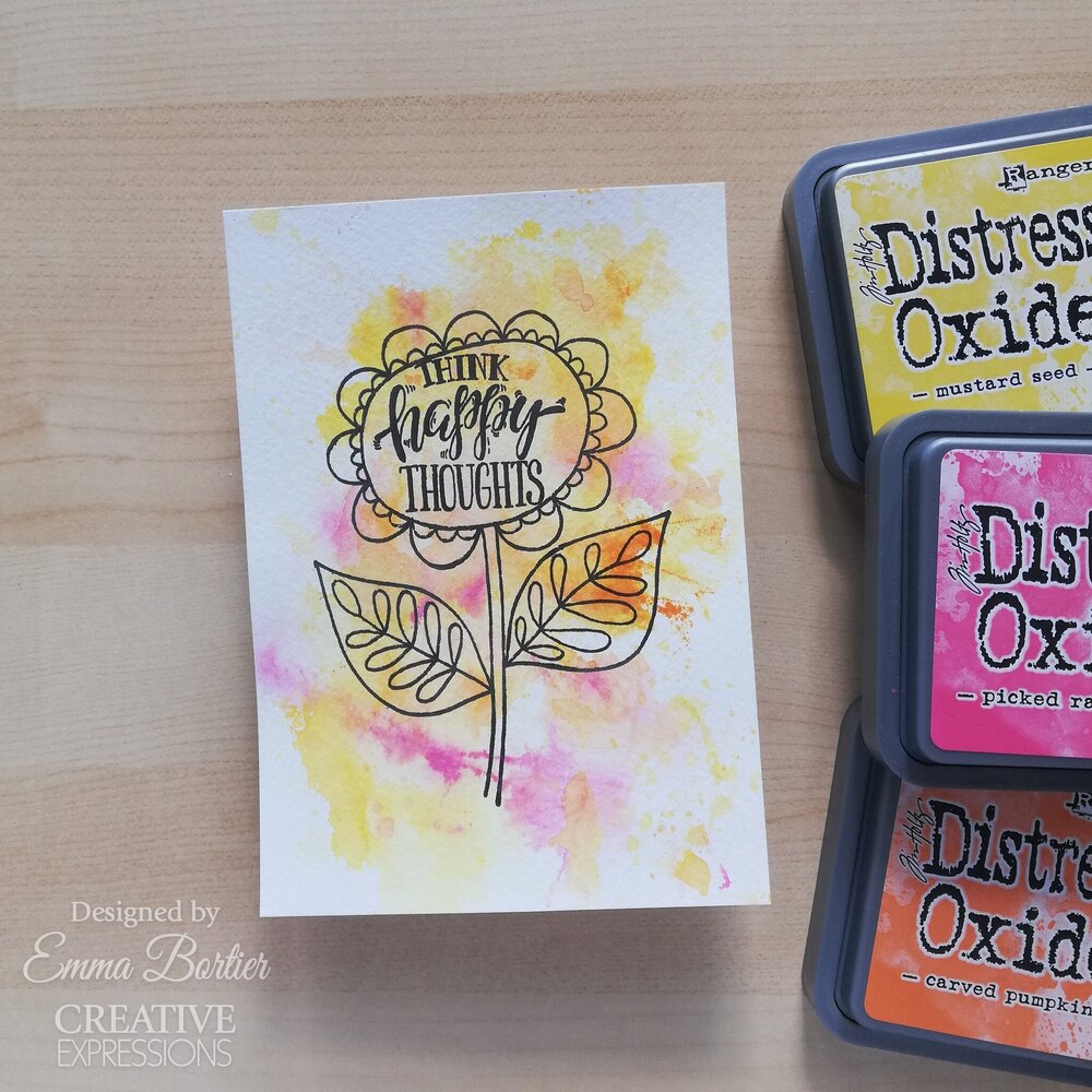 Woodware Petal Doodles Happy Thoughts Clear Stamps (JGS857) (OUTLET)