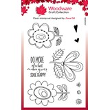 Woodware Petal Doodles Happy Soul Clear Stamps (JGS856) (OUTLET)