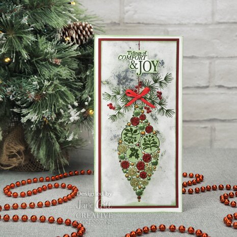 Woodware Big Bubble Bauble Joy Clear Stamps (JGS816) (OUTLET)