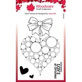 Woodware Big Bubble Bauble Heart Clear Stamps (JGS812) (OUTLET)