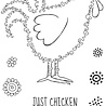 Woodware Fuzzie Friends Clara The Chicken Clear Stamp (JGS805) (OUTLET)