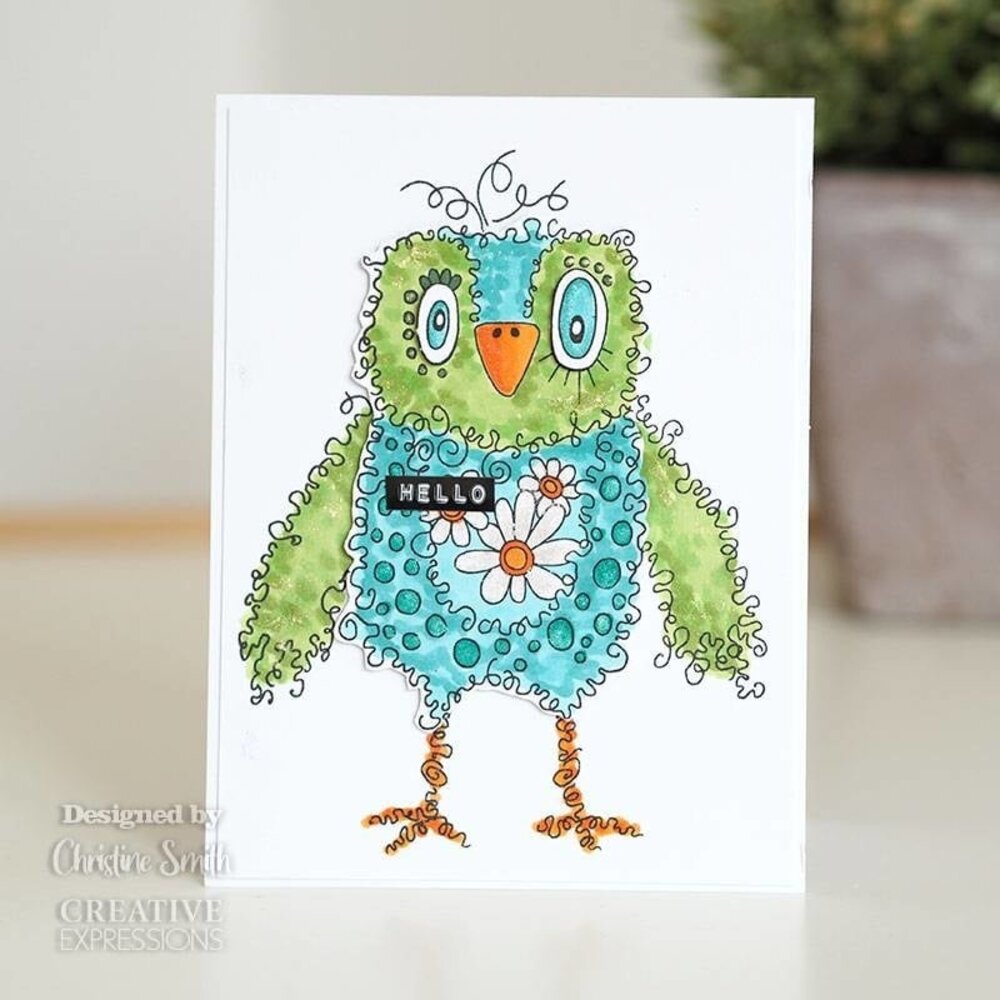 Woodware Fuzzy Friends Hugo Clear Stamp (JGS769) (OUTLET)