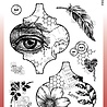 Woodware Vintage Tiles Clear Stamps (FRS986) (OUTLET)