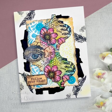 Woodware Vintage Tiles Clear Stamps (FRS986) (OUTLET)