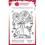 Woodware Round Blooms Clear Stamps (FRS968) (OUTLET)