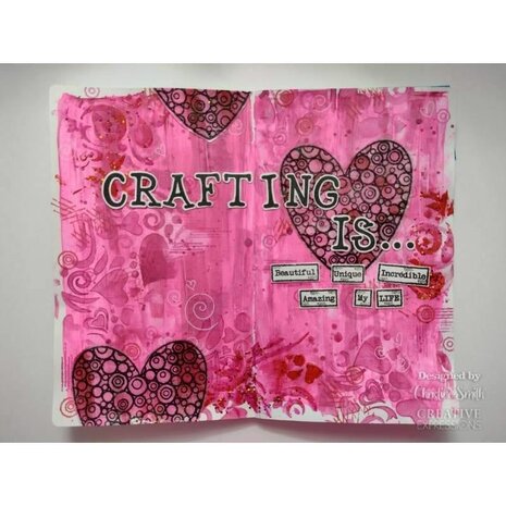 Woodware Love Tape Words Clear Stamps (FRS966) (OUTLET)