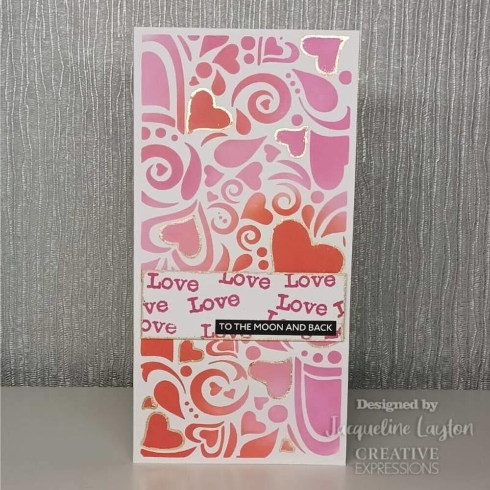 Woodware Bubble Heart Clear Stamps (FRS964) (OUTLET)