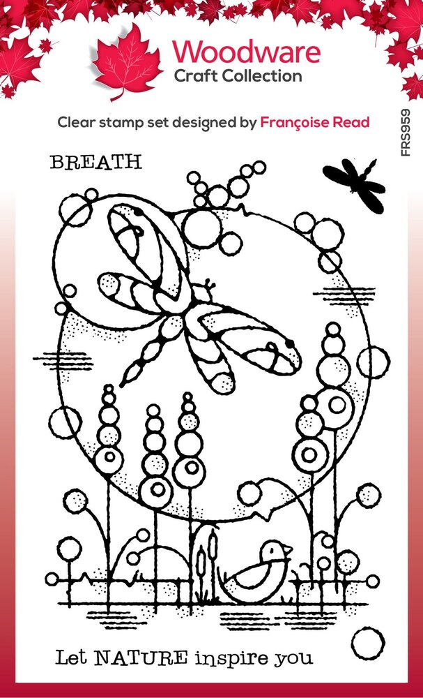 Woodware Dragonfly Pond Clear Stamps (FRS959) (OUTLET)