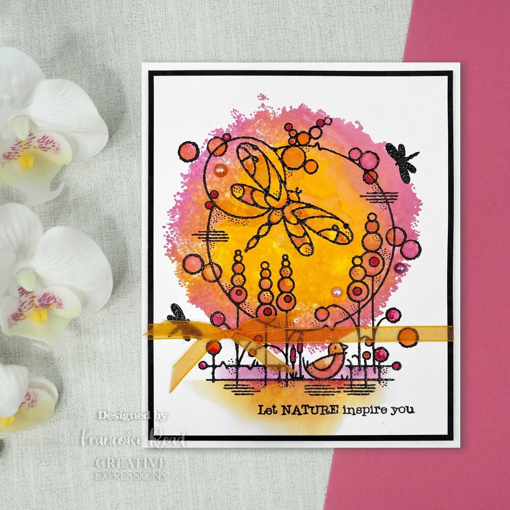 Woodware Dragonfly Pond Clear Stamps (FRS959) (OUTLET)