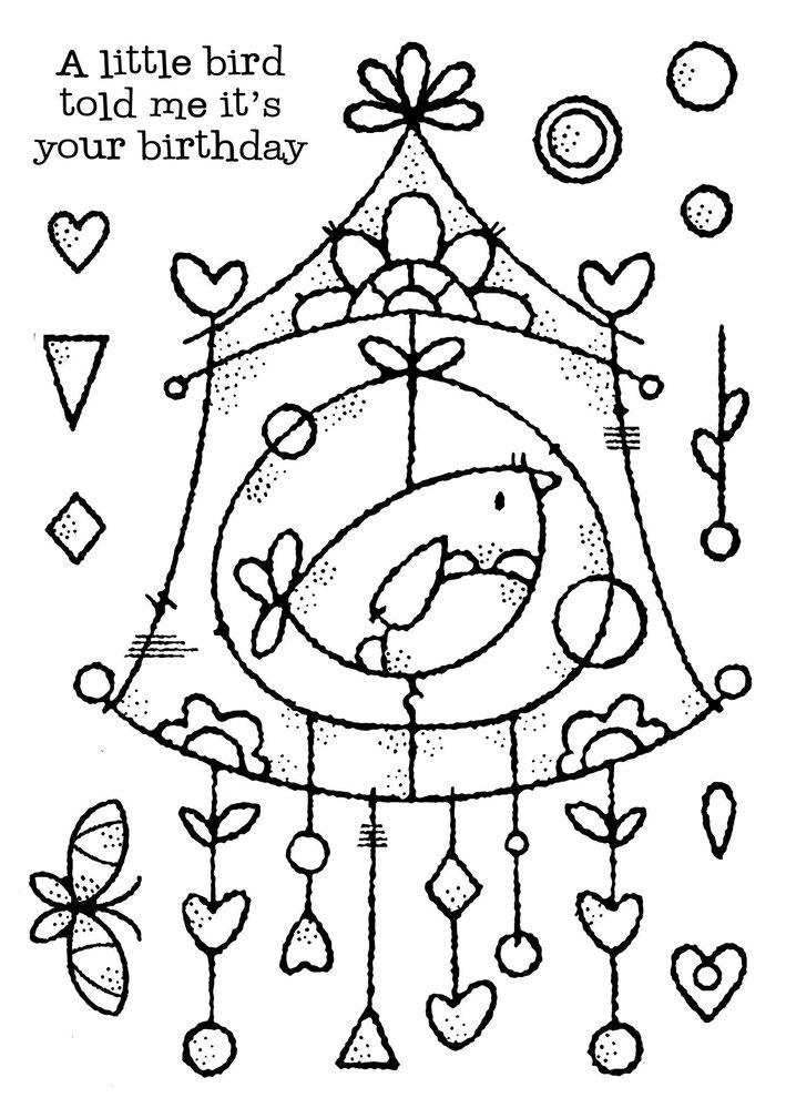 Woodware Wire Birdhouse Clear Stamps (FRS955) (OUTLET)