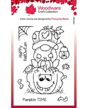 Woodware Pumpkin Gnome Clear Stamps (FRS954) (OUTLET)