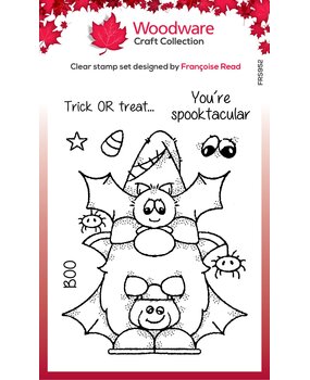 Woodware Bat Gnome Clear Stamps (FRS952) (OUTLET)