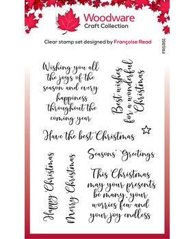 Woodware Loving Christmas Clear Stamps (FRS951) (OUTLET)