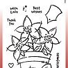 Woodware Potted Poinsettias Clear Stamps (FRS950) (OUTLET)