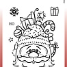 Woodware Santa Cup Clear Stamps (FRS939) (OUTLET)