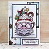 Woodware Santa Cup Clear Stamps (FRS939) (OUTLET)