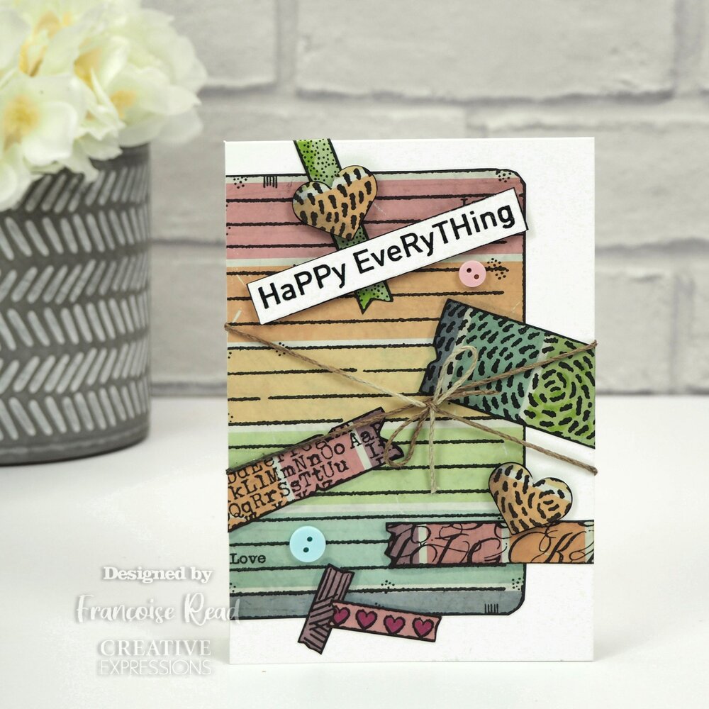Woodware Happy Everything Clear Stamps (FRS933) (OUTLET)
