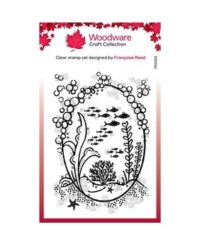 Woodware Underwater Oval Frame Clear Stamps (FRS921) (OUTLET)