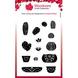 Woodware Build A Cactus Clear Stamp (FRS914) (OUTLET)