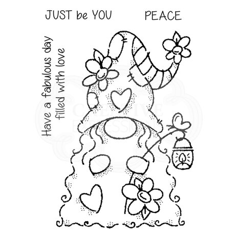 Woodware Flower Power Gnome Clear Stamp (FRS844) (OUTLET) Woodware Flower Power Gnome Clear Stamp (FRS844) (OUTLET)