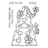Woodware Flower Power Gnome Clear Stamp (FRS844) (OUTLET) Woodware Flower Power Gnome Clear Stamp (FRS844) (OUTLET)
