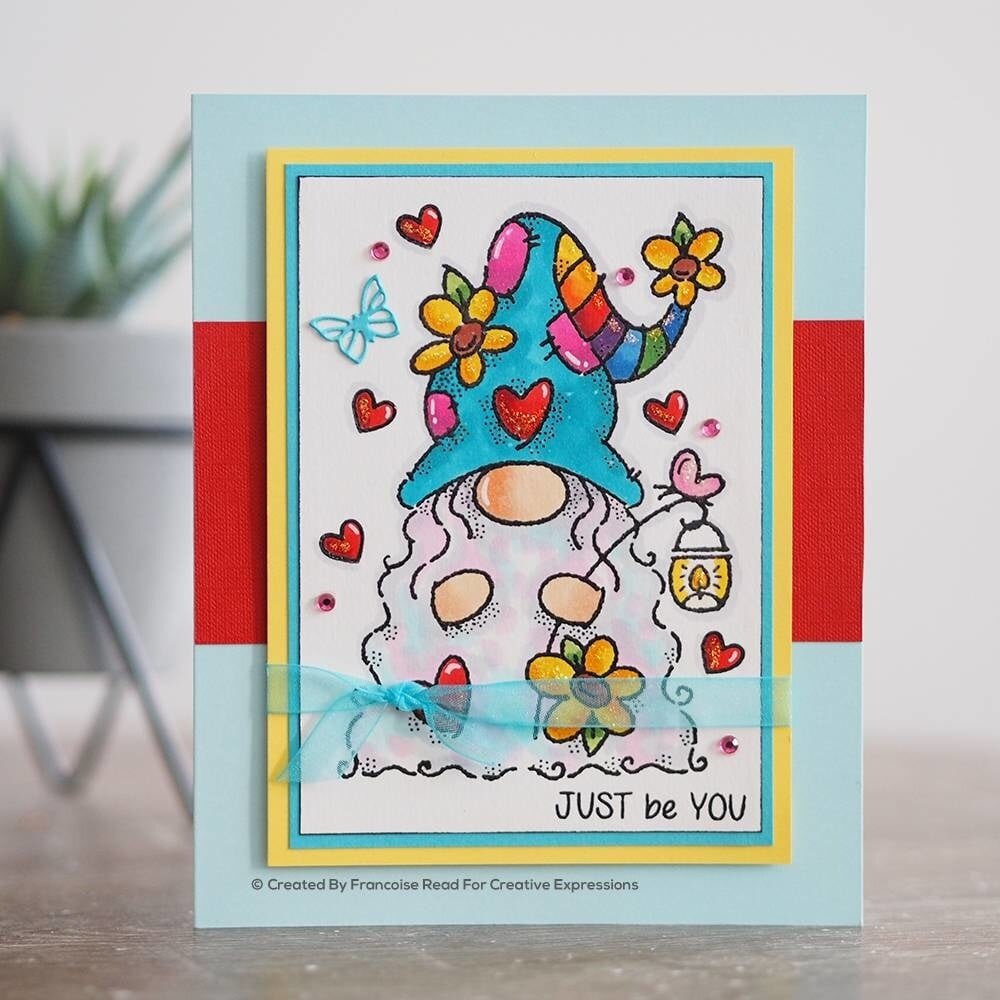 Woodware Flower Power Gnome Clear Stamp (FRS844) (OUTLET) Woodware Flower Power Gnome Clear Stamp (FRS844) (OUTLET)