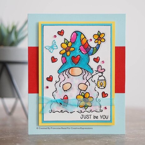 Woodware Flower Power Gnome Clear Stamp (FRS844) (OUTLET) Woodware Flower Power Gnome Clear Stamp (FRS844) (OUTLET)