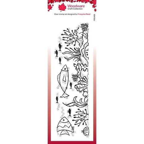Woodware Coral Reef Clear Stamp (FRS418) (OUTLET)
