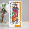 Woodware Rainbow House Clear Stamp (FRS409) (OUTLET)
