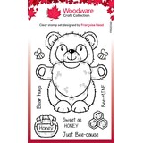 Woodware Honey Bear Gnome Clear Stamps (FRS1032) (OUTLET)