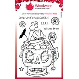 Woodware Spooky Cup Clear Stamps (FRS1009) (OUTLET)