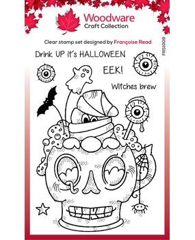 Woodware Spooky Cup Clear Stamps (FRS1009) (OUTLET)