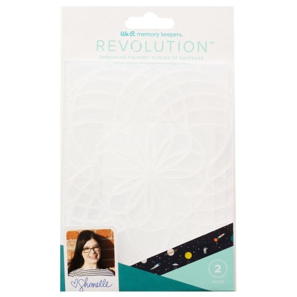 We R Makers Shimelle Revolution Embossing Folder (2pcs) (661205) (OUTLET)