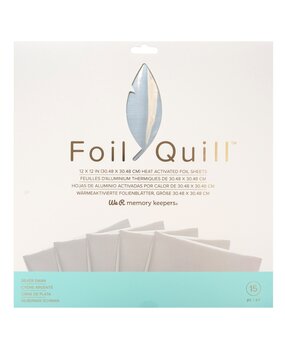 We R Makers Foil Sheets 12x12 Inch Silver Swan (661025) (OUTLET)