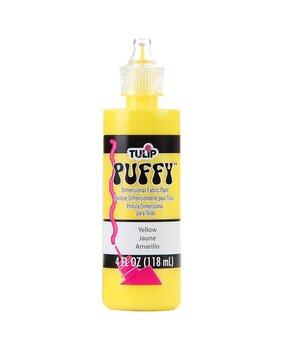 Tulip Puffy Dimensional Fabric Paint Yellow 4 fl oz (17131TLP) (OUTLET)