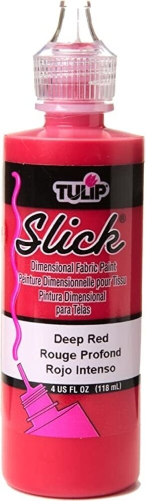 Tulip Slick Dimensional Fabric Paint Deep Red 4 fl oz (41402) (OUTLET)