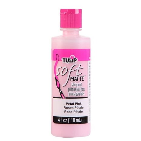 Tulip Matte Brush-On Soft Fabric Paint Petal Pink 4 fl oz (21729) (OUTLET) Tulip Matte Brush-On Soft Fabric Paint Petal Pink 4 fl oz (21729) (OUTLET)