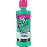 Tulip Matte Brush-On Soft Fabric Paint Holiday Green 4 fl oz (20411) (OUTLET)