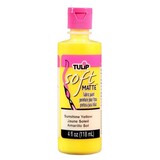 Tulip Matte Brush-On Soft Fabric Paint Sunshine Yellow 4 fl oz (20406) (OUTLET)