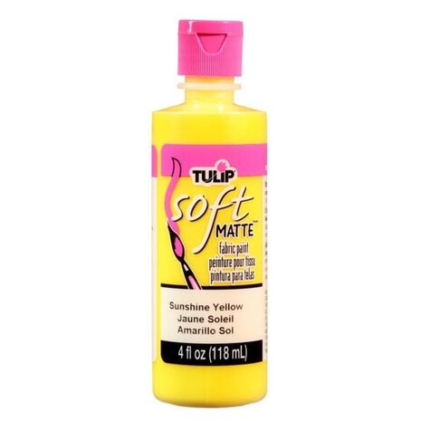 Tulip Matte Brush-On Soft Fabric Paint Sunshine Yellow 4 fl oz (20406) (OUTLET) Tulip Matte Brush-On Soft Fabric Paint Sunshine Yellow 4 fl oz (20406) (OUTLET)