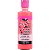 Tulip Matte Brush-On Soft Fabric Paint Crimson Red 4 fl oz (20405) (OUTLET)