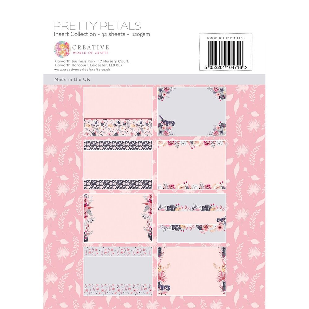 The Paper Tree Pretty Petals A4 Insert Collection (PTC1158) (OUTLET)