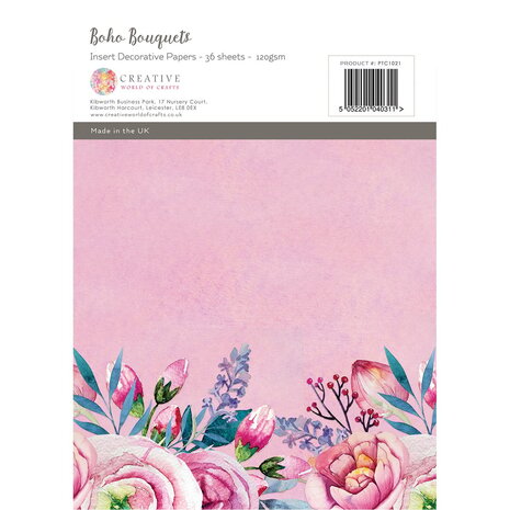 The Paper Tree Boho Bouquets A4 Insert Collection (PTC1021) (OUTLET)