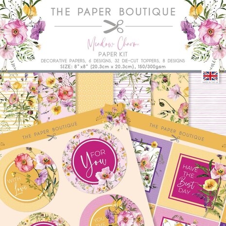 The Paper Boutique Meadow Charm 8x8 Inch Paper Kit (PB1938) (OUTLET) The Paper Boutique Meadow Charm 8x8 Inch Paper Kit (PB1938) (OUTLET)