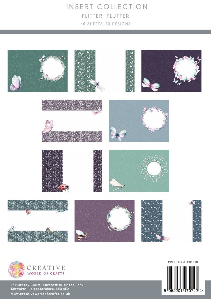 The Paper Boutique Flitter Flutter A4 Insert Collection (PB1918) (OUTLET)